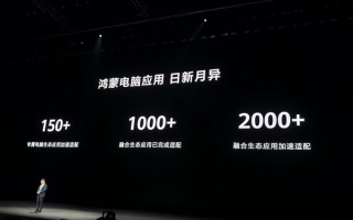 买鸿蒙PC怕没应用吗！余承东：融合生态应用适配超1000个 支持超1100款外部设备连接！