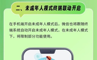一图看懂：微信未成年人模式上线 变身纯享版聊天APP！