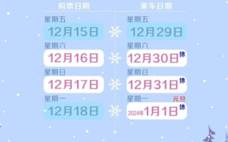元旦假期首日火车票今天开抢！平台预约订单量暴增近2倍！