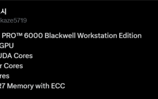 超大96GB显存！NVIDIA RTX PRO 6000专业卡参数首曝：600W双风扇！