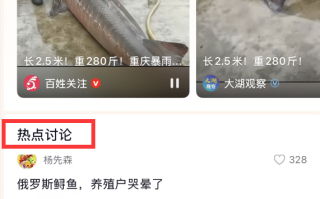 长2.5米！重280斤！重庆暴雨后村民捡到一大鱼：根本抱不动！
