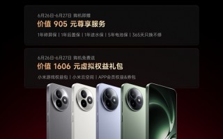 REDMI K80至尊版首销赠价值905元权益：1年碎屏保、5年电池保等！