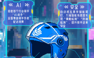 行业首款！饿了么发布AI智能头盔X3：升级碰撞检测、首推室内导航地图！