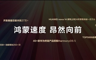 首发麒麟8020芯片！华为nova 14系列上市24天销量破100万台!