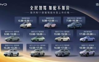 6.98万元起！比亚迪一口气发布21款智驾版车型：全部保持原价!