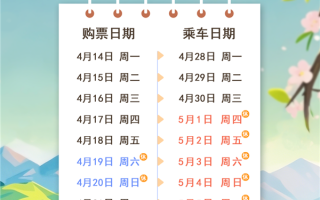 连休5天 五一假期购票日历来了!