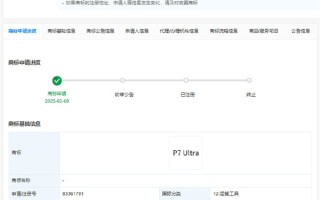 能和小米SU7 Ultra硬碰硬吗 小鹏P7 Ultra商标信息曝光！