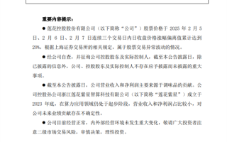 味精大王莲花控股回应股票异常上涨：未持有DeepSeek公司股权！