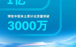 博世毫米波雷达累计出货量破亿：中国市场贡献三分之一!