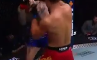 “下山虎”张名扬首回合终结史密斯 进入UFC三场比赛全部首回合完成终结！