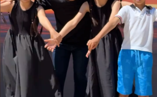 贾跃亭和仨儿女在美国团聚 前妻甘薇给他准备了桃酥!