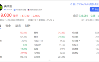 先超亚马逊再超谷歌！英伟达市值飙升至13.2万亿元：美股第三大！