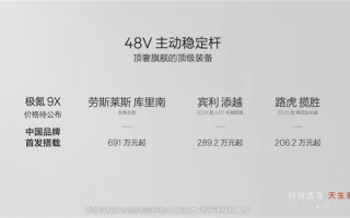 极氪9X中国首发48V主动稳定杆：过弯近乎零侧倾 侧碰主动防御！