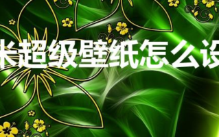 小米超级壁纸怎么设置（miui13地球超级壁纸怎么设置）