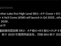 Intel Panther Lake首发版本曝光！其它等明年！