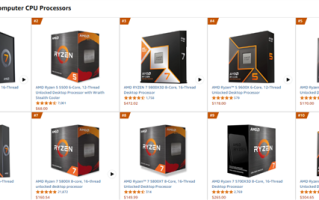 恐怖统治力！AMD通吃电商平台CPU畅销Top10：Intel零上榜！