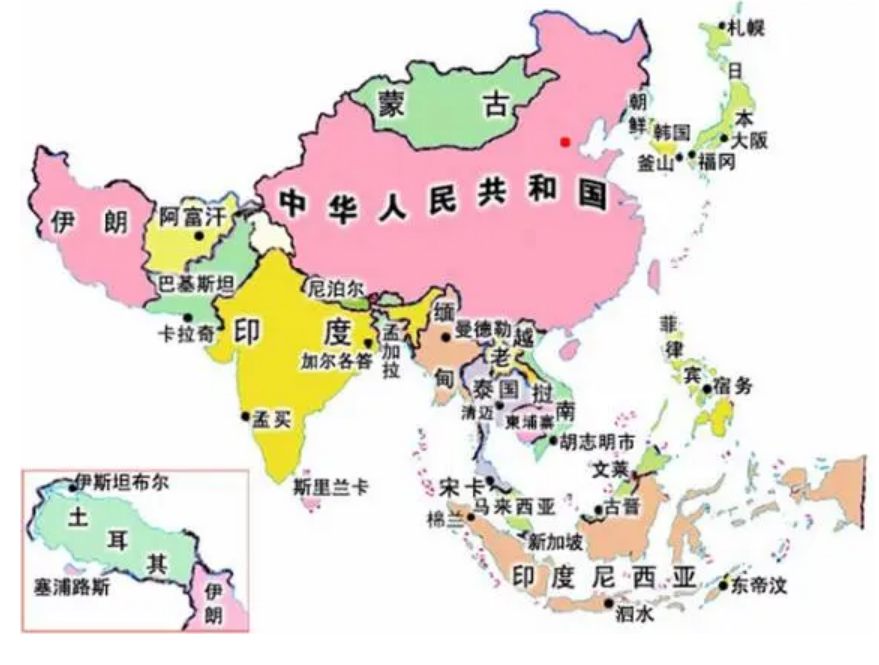 亚洲有多少国家 有多少国家属于亚洲-第1张图片