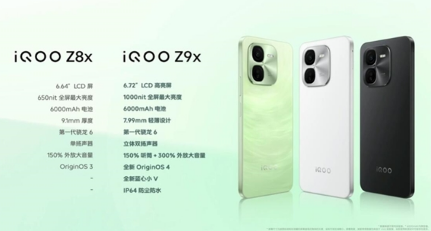 亮度最高的LCD屏手机！iQOO Z9x发布：1149元起！-第2张图片