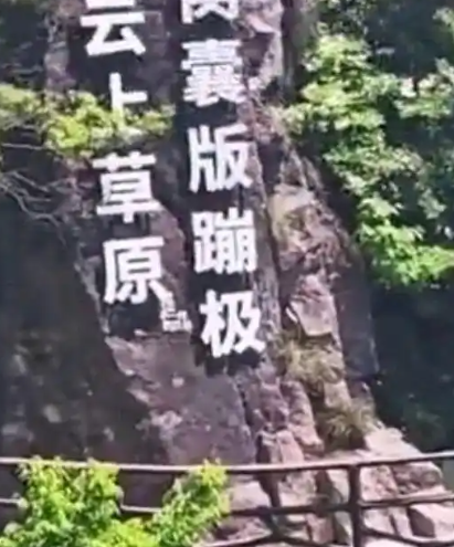 景区推出“窝囊版”蹦极爆火 景区工作人员回应！-第1张图片